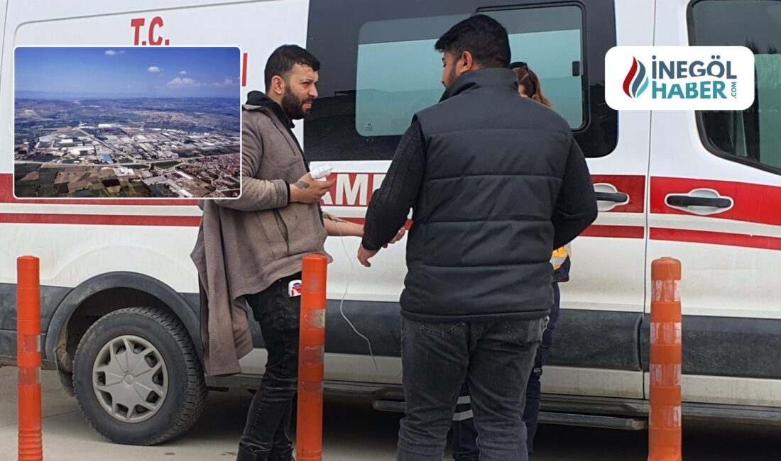 İnegöl’de bir mobilya atölyesinde çalışan işçi, testere kazası geçirdi! Tehlikeli