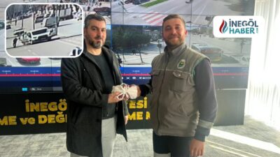 İnegöl'de elektrikli scooter kullanırken 200 bin TL dolu çantasını düşüren