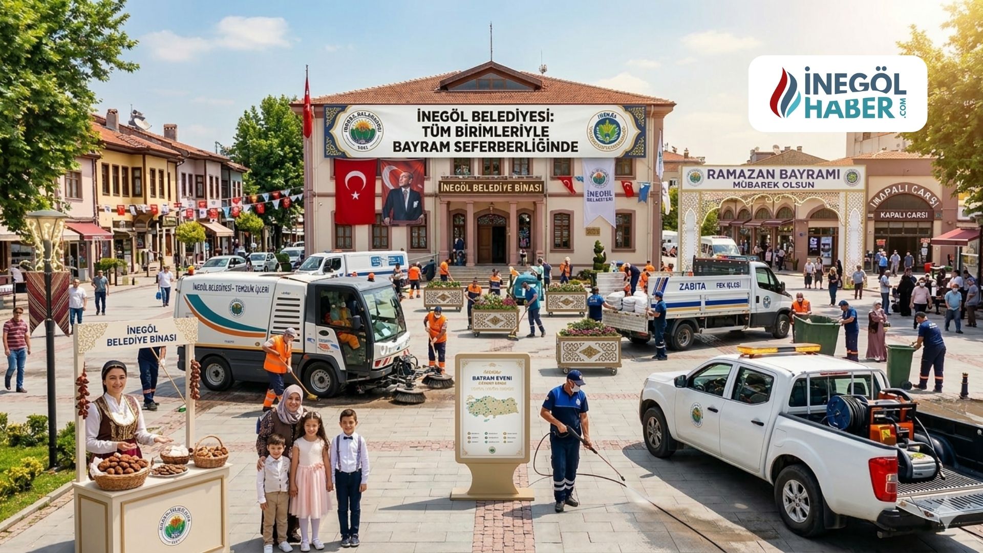 İnegöl Belediye Başkanı Alper Taban, Ramazan Bayramı öncesi ulaşım, temizlik,