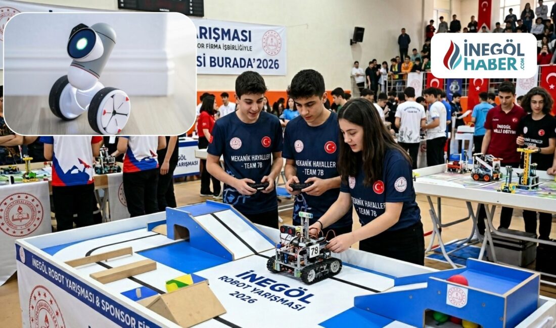 İnegöl Robot Yarışması heyecanı başladı! 70 takım ve 154 öğrencinin