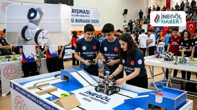 İnegöl Robot Yarışması heyecanı başladı! 70 takım ve 154 öğrencinin